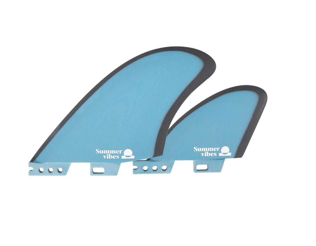 Summer vibes Quad Mid Keel 4-Fin Set FCiiCompatible - Blue