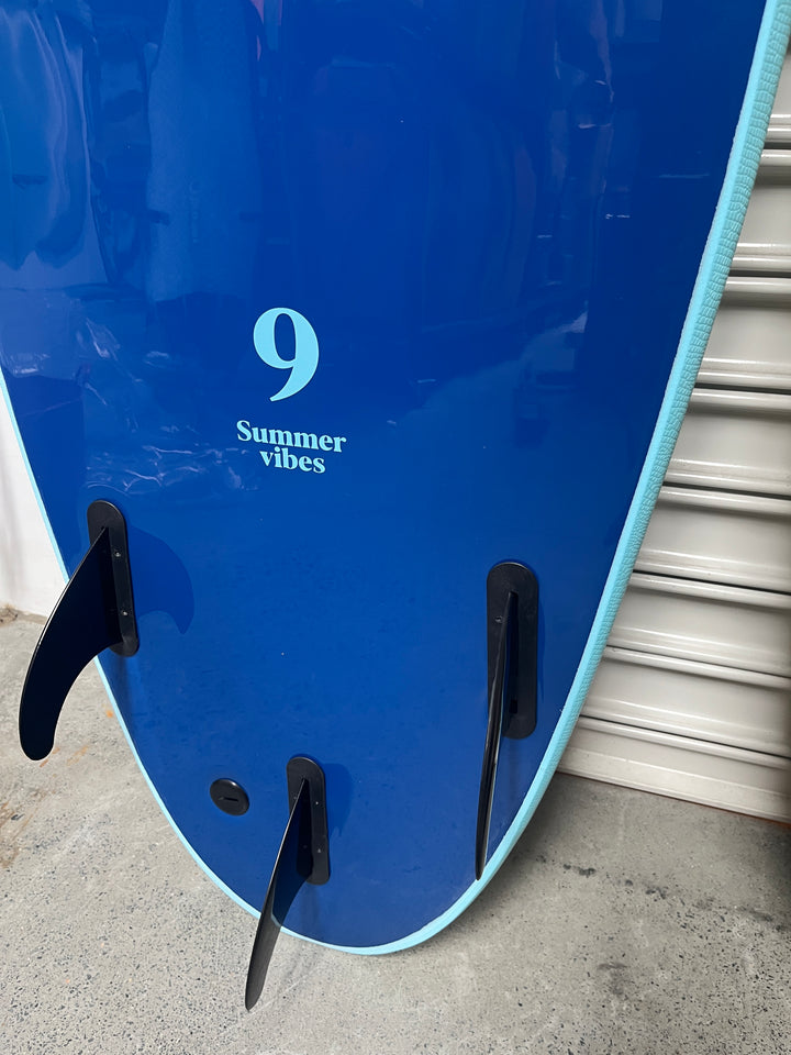 Summer Vibes Longboard 9' Softboard - Blue Blue