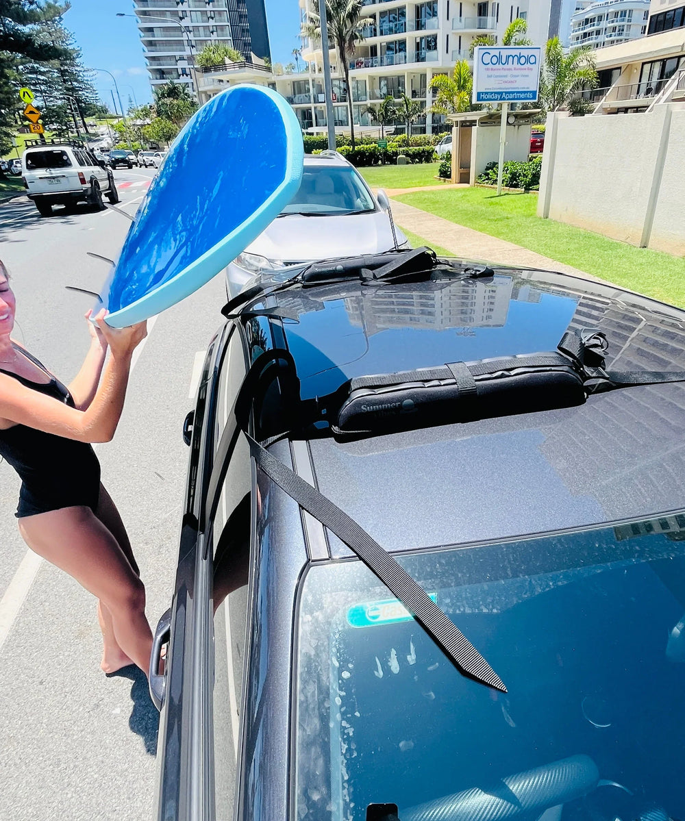 Summer Vibes Soft Surfboard Roof Racks - Single side - Summer vibes