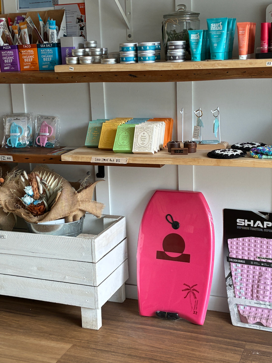 Summer vibes 22" Mini Bodyboard / Kick Board 56cm - Hot Pink