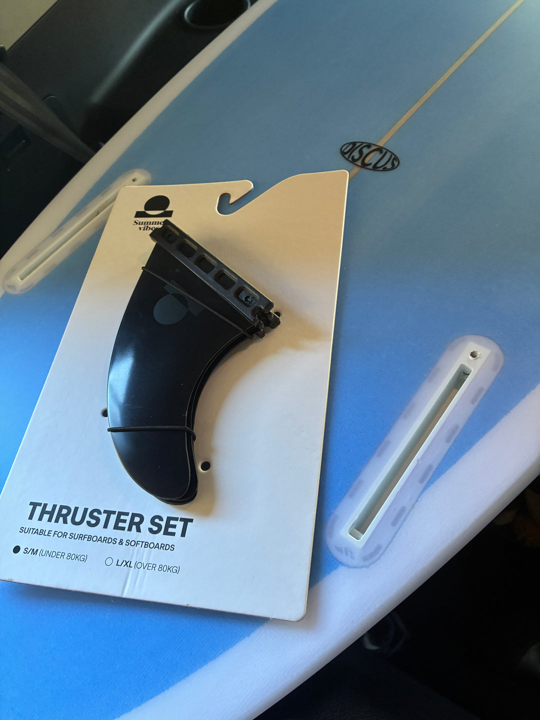 Summer vibes Session Thruster Fins (set of 3) Small-Medium Single Tab FuturCompat