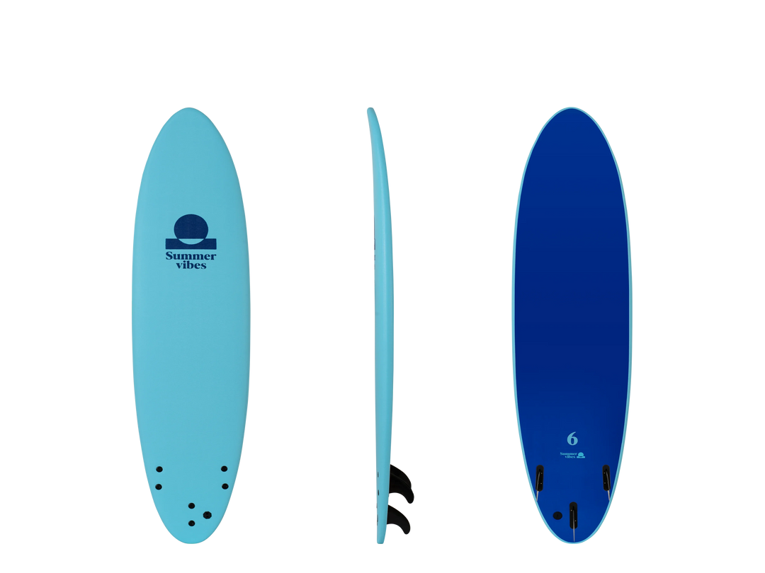 Summer vibes Mini Mal 6' Softboard - Blue Blue - Summer vibes
