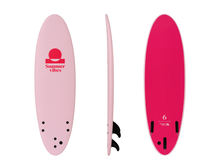 Summer vibes Mini Mal 6' Softboard - Pink Pink - Summer vibes