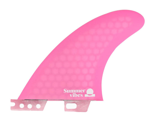 Summer vibes Power Thruster 3-Fin Set Medium FCSii Compatible Pink