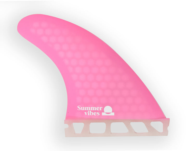 Summer vibes Power Thruster 3-Fin Set Medium Future Compatible Pink