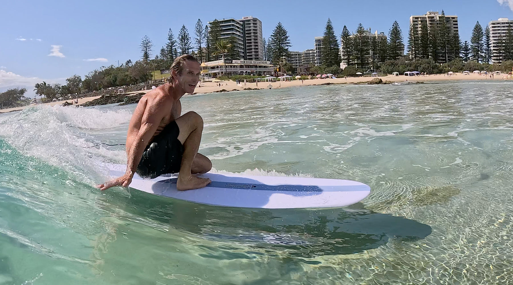 Summer vibes Performance Longboard Surfboard - 9'1 Thruster – Beige
