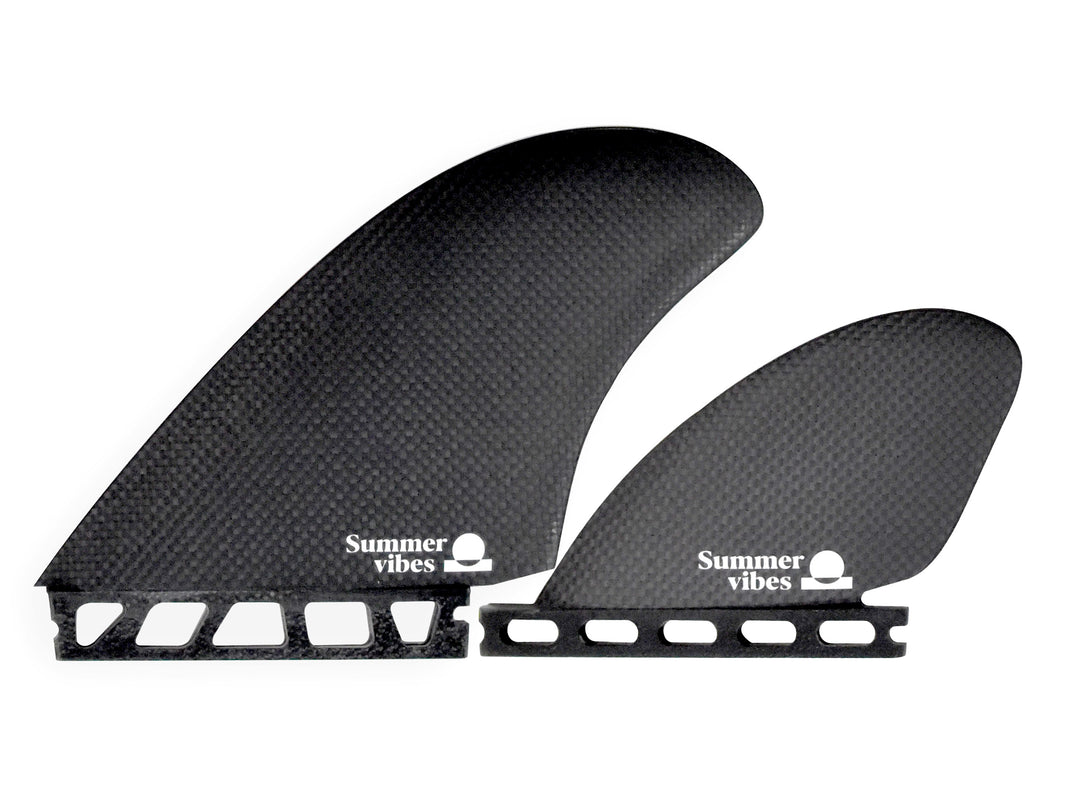 Summer vibes Quad Keel 4-Fin Set FuturCompatible - FG Carbon