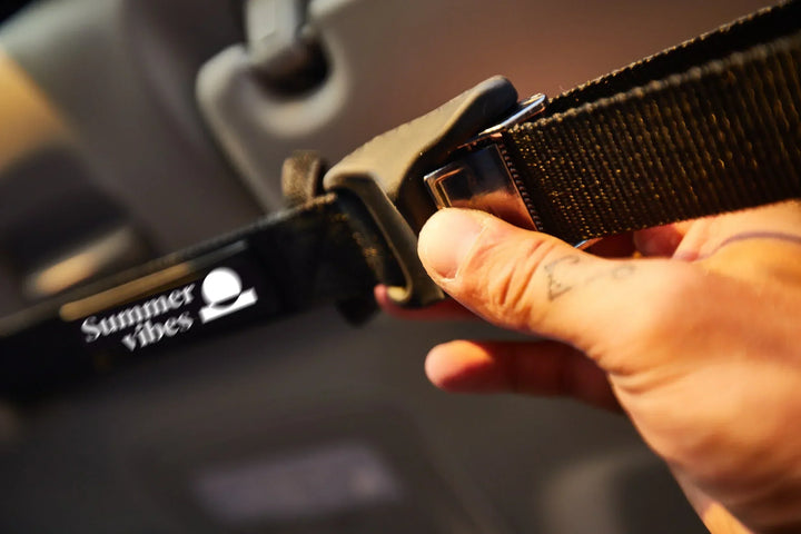 Summer vibes Surfboard Tie Down Straps with padded buckle - M 8' (1-2 Boards) - Summer vibes