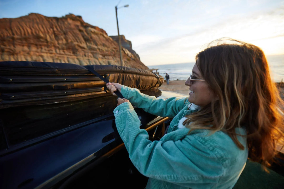 Summer vibes Surfboard Tie Down Straps with padded buckle - M 8' (1-2 Boards) - Summer vibes