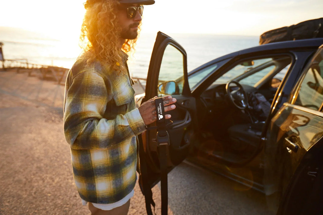 Summer vibes Surfboard Tie Down Straps with padded buckle - M 8' (1-2 Boards) - Summer vibes