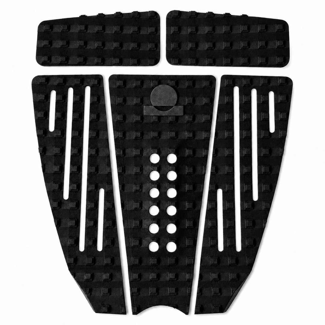 Summer vibes 5 Piece Extender Traction Pad – Black/Black — separated pieces