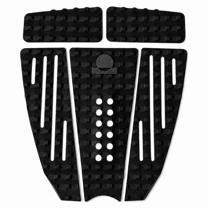 Summer vibes 5 Piece Extender Traction Pad – Black/Black — separated pieces