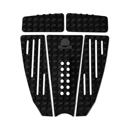 Summer vibes 5-Piece Extender Surfboard Tail Pad / Deck Grip / Traction – Black / Black