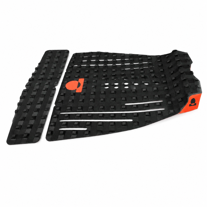 Summer vibes 5 Piece Extender Traction Pad – Black/Orange — side view