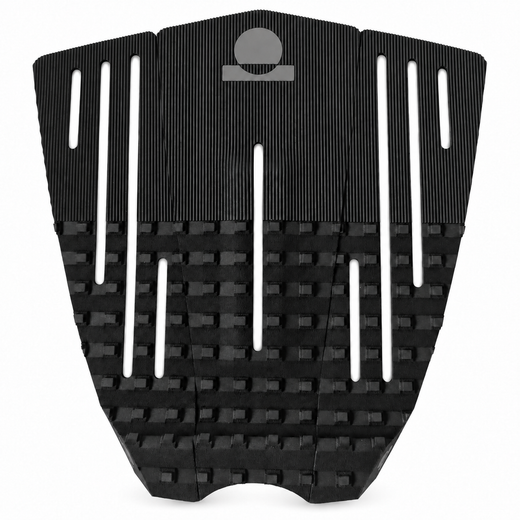 Summer vibes 3-Piece 50/50 Combo Surfboard Tail Pad / Deck Grip / Traction – Black / Black