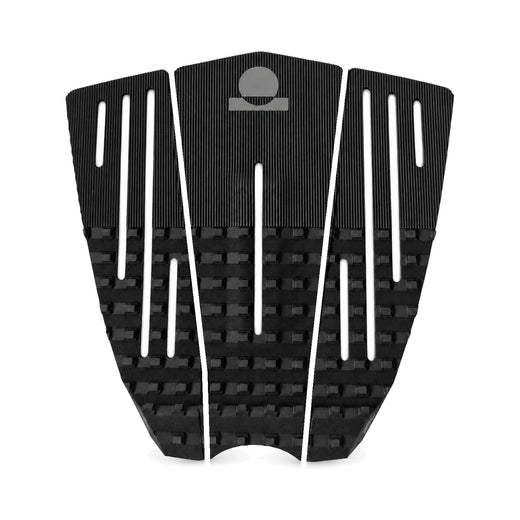 Summer vibes 3-Piece 50/50 Combo Surfboard Tail Pad / Deck Grip / Traction – Black / Black