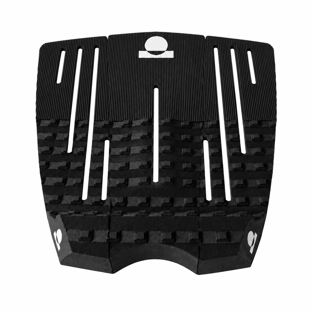 Summer vibes 3 Piece 50/50 Combo Traction Pad – Black/White — front view