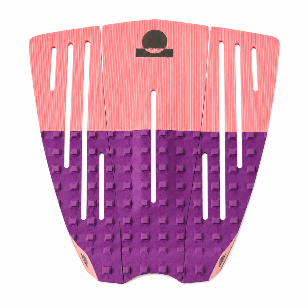 Summer vibes 3 Piece 50/50 Combo Traction Pad – Lilac/Pink/Grey — top view