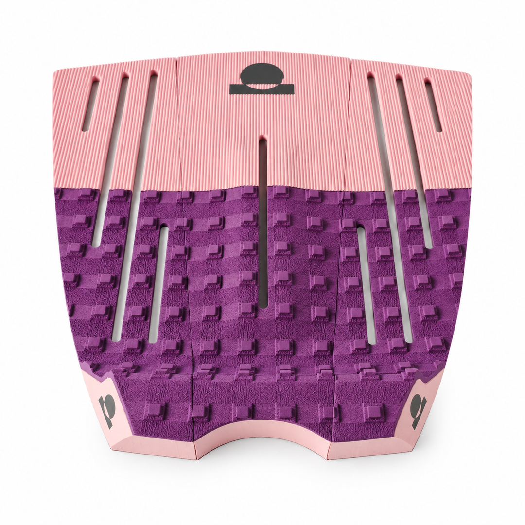 Summer vibes 3 Piece 50/50 Combo Traction Pad – Lilac/Pink/Grey — front view