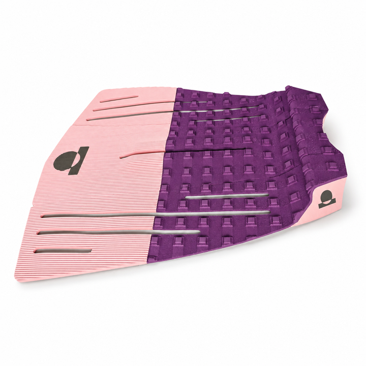 Summer vibes 3 Piece 50/50 Combo Traction Pad – Lilac/Pink/Grey — side view