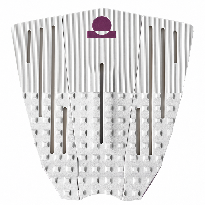 Summer vibes 3 Piece 50/50 Combo Traction Pad – White/Lilac — top view