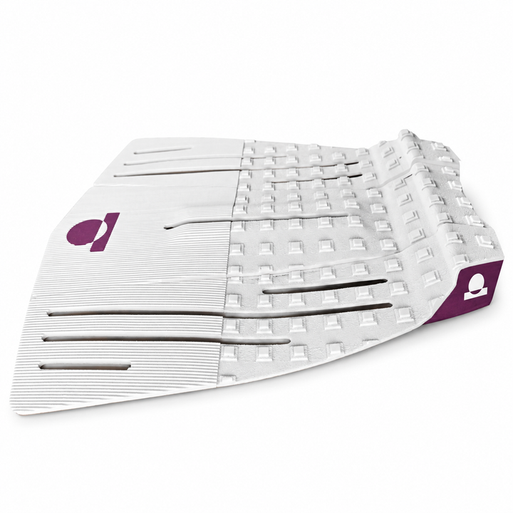 Summer vibes 3 Piece 50/50 Combo Traction Pad – White/Lilac — side view