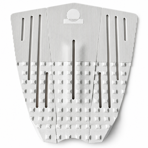 Summer vibes 3-Piece 50/50 Combo Surfboard Tail Pad / Deck Grip / Traction – White / White