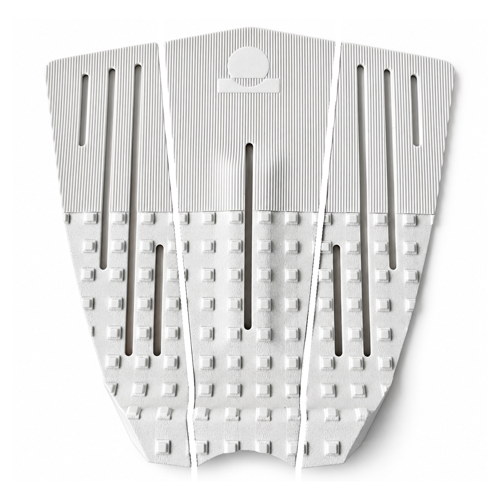 Summer vibes 3 Piece 50/50 Combo Traction Pad – White/White — separated pieces