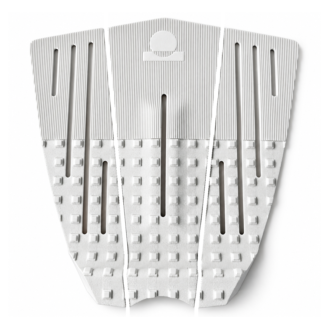 Summer vibes 3 Piece 50/50 Combo Traction Pad – White/White — separated pieces