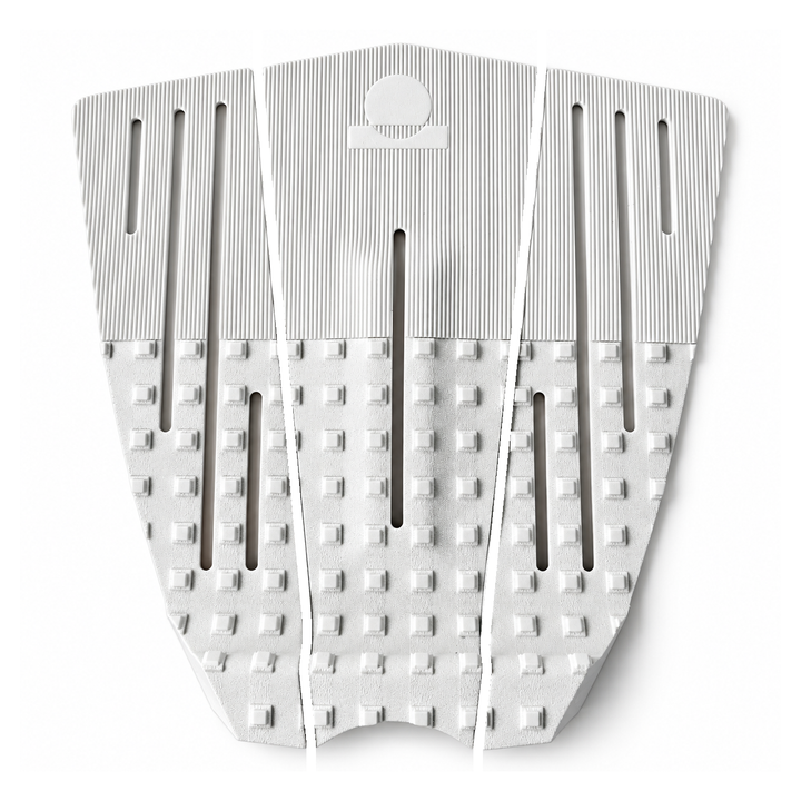 Summer vibes 3 Piece 50/50 Combo Traction Pad – White/White — separated pieces