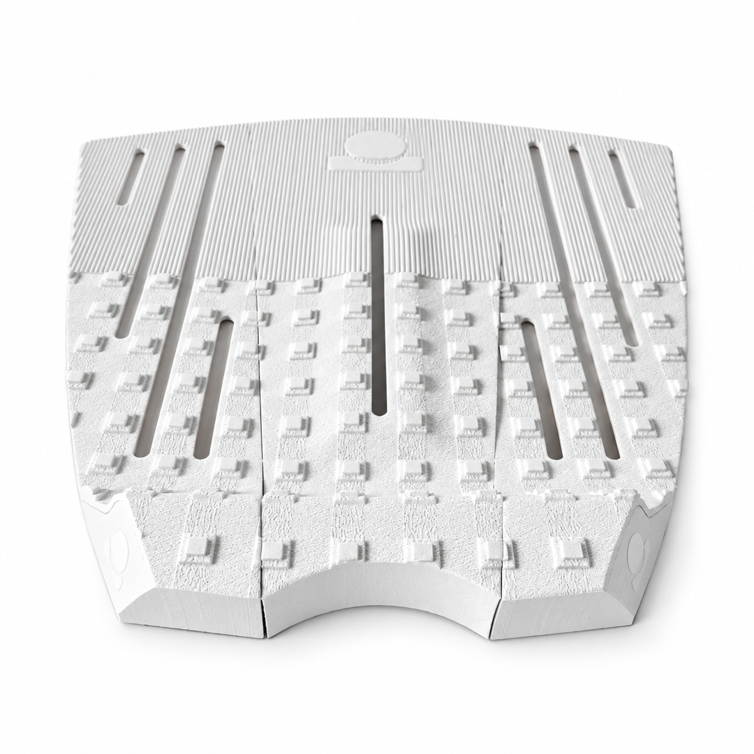 Summer vibes 3 Piece 50/50 Combo Traction Pad – White/White — front view
