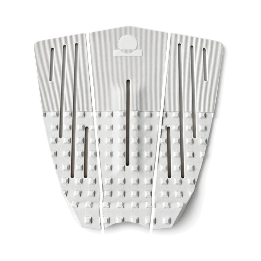 Summer vibes 3-Piece 50/50 Combo Surfboard Tail Pad / Deck Grip / Traction – White / White