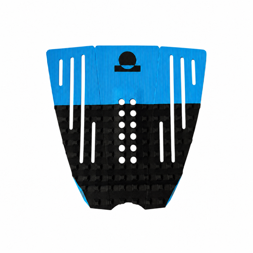Summer vibes 3-Piece Grom 50/50 Combo Surfboard Tail Pad / Deck Grip / Traction – Black / Blue