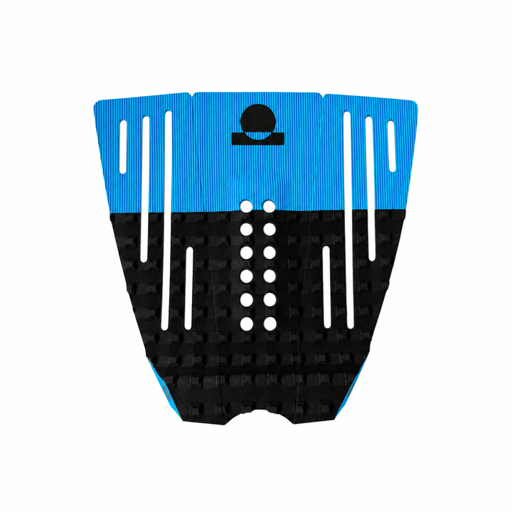 Summer vibes 3 Piece Grom 50/50 Combo Traction Pad – Black/Blue — top view