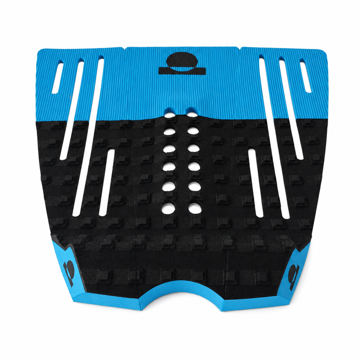 Summer vibes 3 Piece Grom 50/50 Combo Traction Pad – Black/Blue — front view