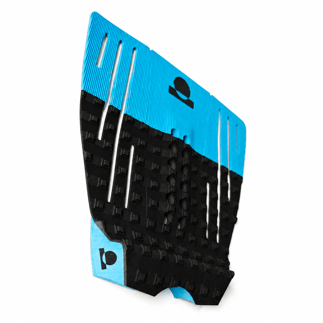 Summer vibes 3 Piece Grom 50/50 Combo Traction Pad – Black/Blue — alternate angle