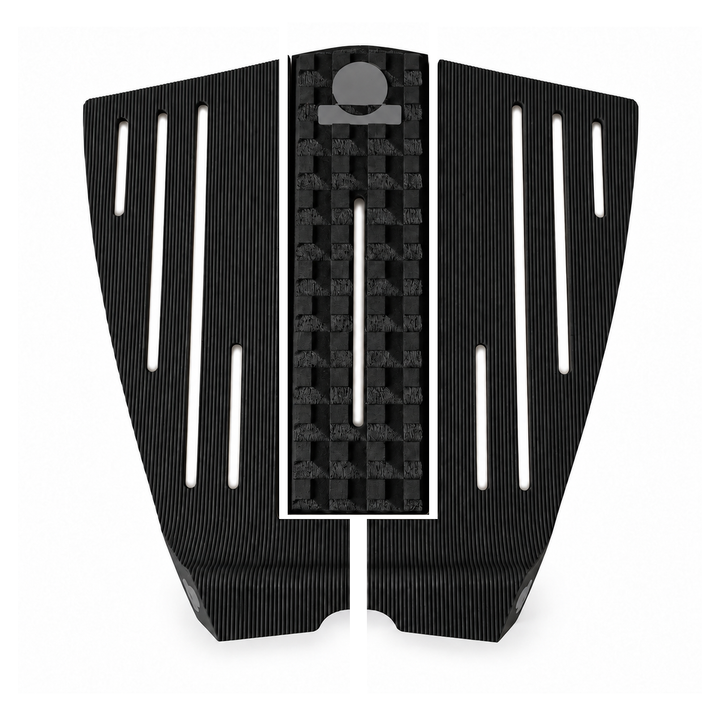 Summer vibes 3 Piece HiLo Combo Traction Pad – Black/Black — separated pieces