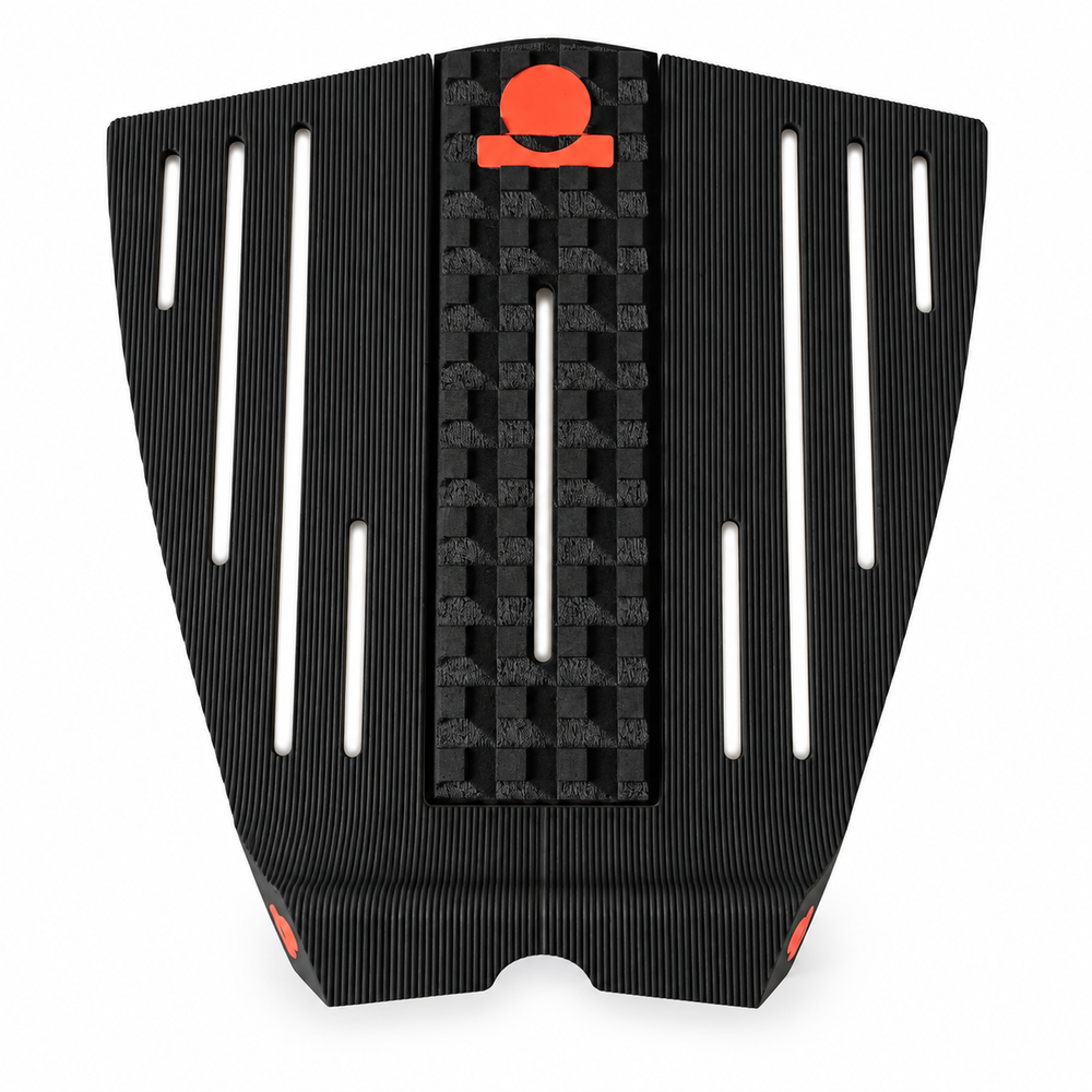 Summer vibes 3 Piece HiLo Combo Traction Pad – Black/Rust — top view