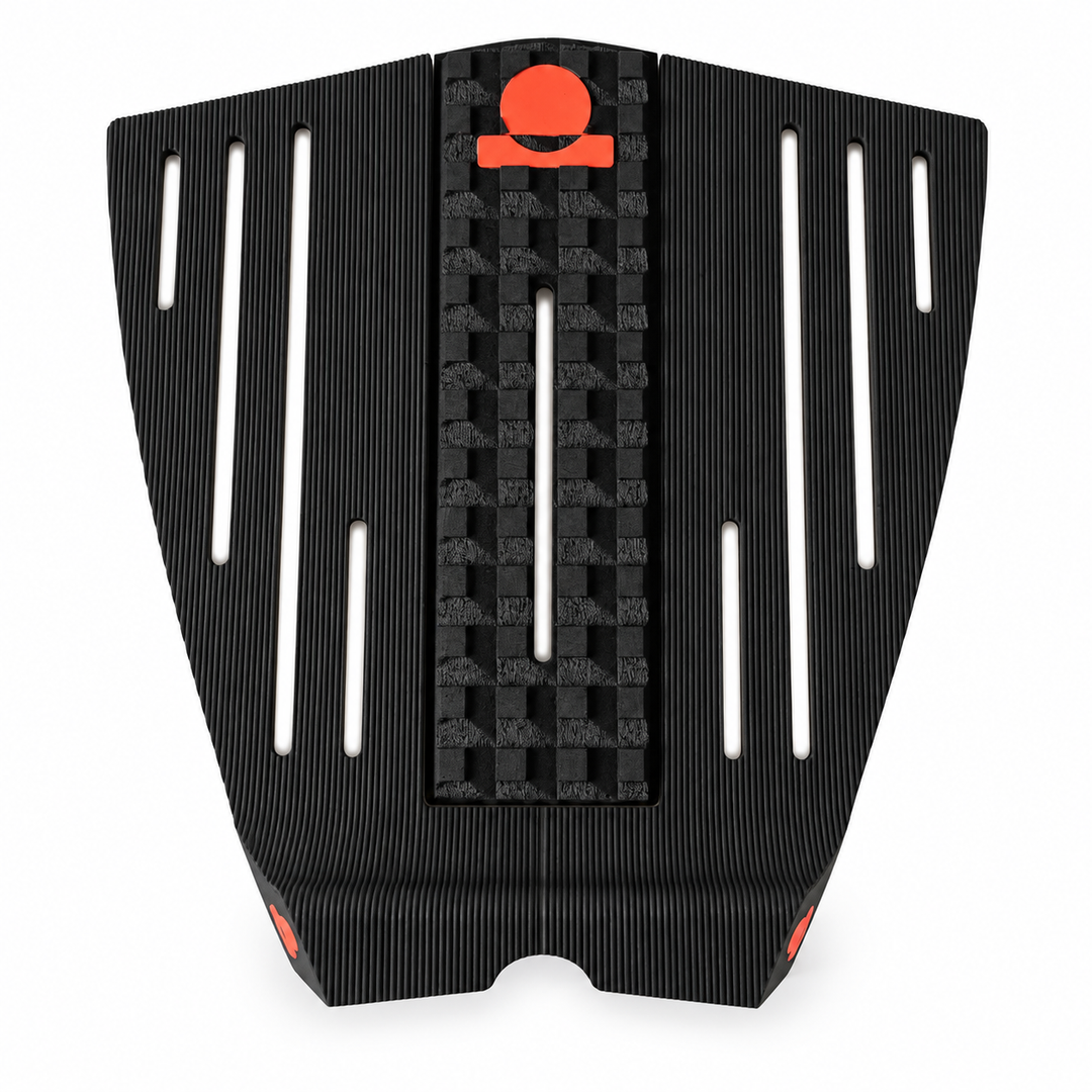 Summer vibes 3 Piece HiLo Combo Traction Pad – Black/Rust — top view