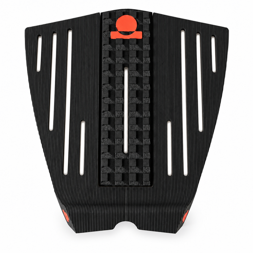 Summer vibes 3-Piece HiLo Combo Surfboard Tail Pad / Deck Grip / Traction – Black / Rust