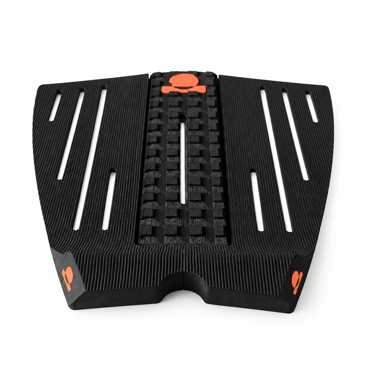 Summer vibes 3 Piece HiLo Combo Traction Pad – Black/Rust — front view