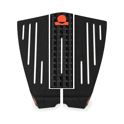Summer vibes 3-Piece HiLo Combo Surfboard Tail Pad / Deck Grip / Traction – Black / Rust