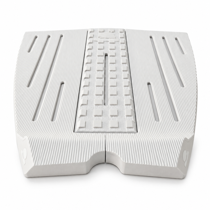 Summer vibes 3 Piece HiLo Combo Traction Pad – White/White — front view