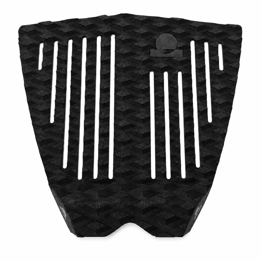 Summer vibes 2 Piece Lite Fish Traction Pad – Black/Black — top view