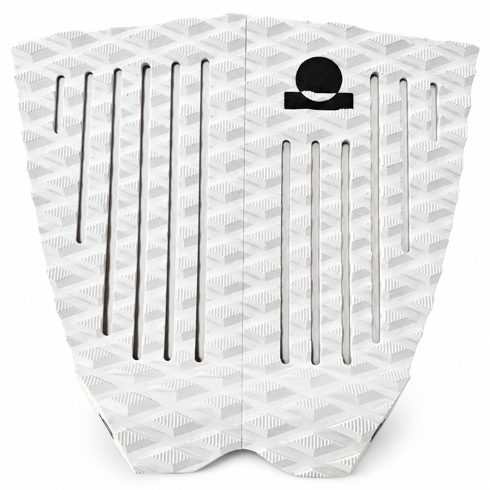 Summer vibes 2 Piece Lite Fish Traction Pad – White/Black — top view