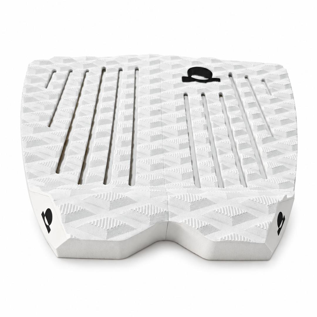 Summer vibes 2 Piece Lite Fish Traction Pad – White/Black — front view