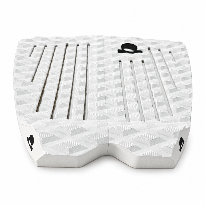 Summer vibes 2 Piece Lite Fish Traction Pad – White/Black — front view