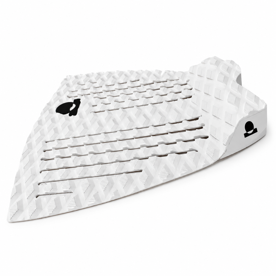Summer vibes 2 Piece Lite Fish Traction Pad – White/Black — side view