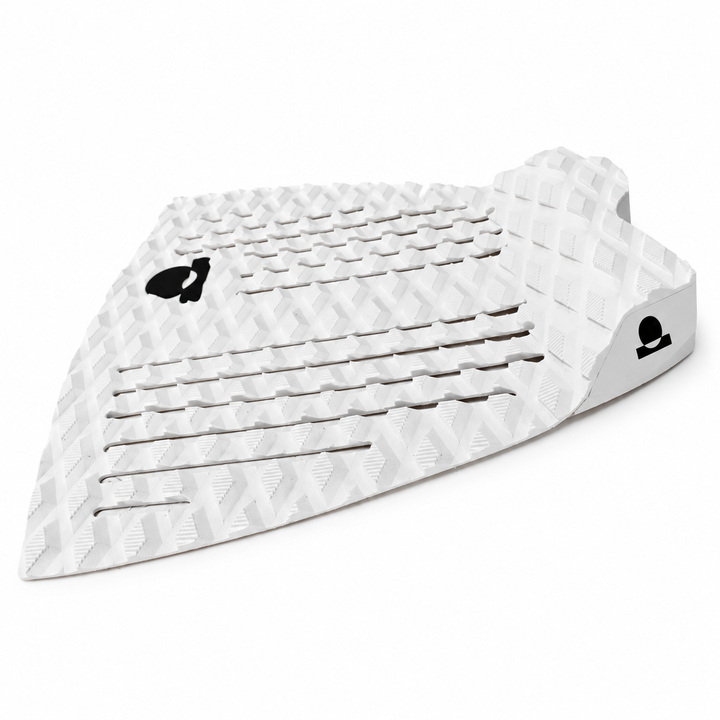 Summer vibes 2 Piece Lite Fish Traction Pad – White/Black — side view
