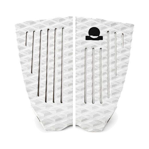 Summer vibes 2-Piece Fish Lite Surfboard Tail Pad / Deck Grip / Traction – White / Black